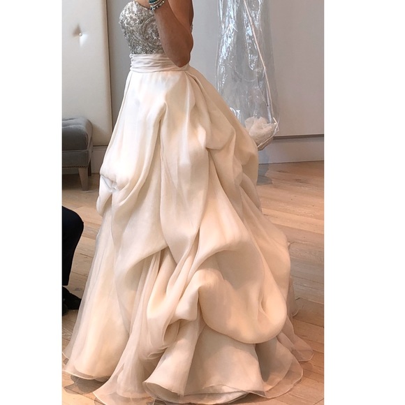 Anne Barge “Cherish” ballgown wedding dress + veil. Dress size 10 ALTERED. EUC. - Picture 6 of 7